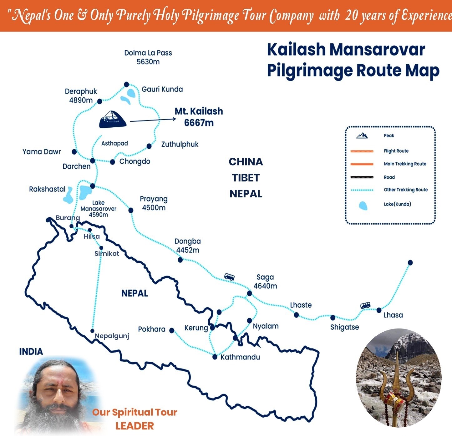 Kailash Mansarovar Yatra Route Map